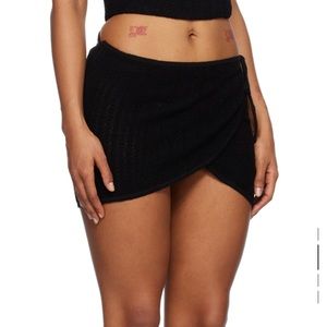 MIAOU Black Cleo Miniskirt